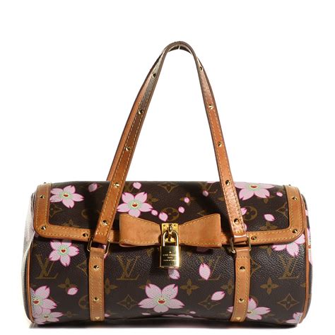 LOUIS VUITTON Monogram Cherry Blossom Papillon Brown